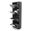 BILLY 4 Schuhschrank – Schwarz