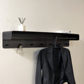 ARCUS 120 Wall Coat Rack - Black
