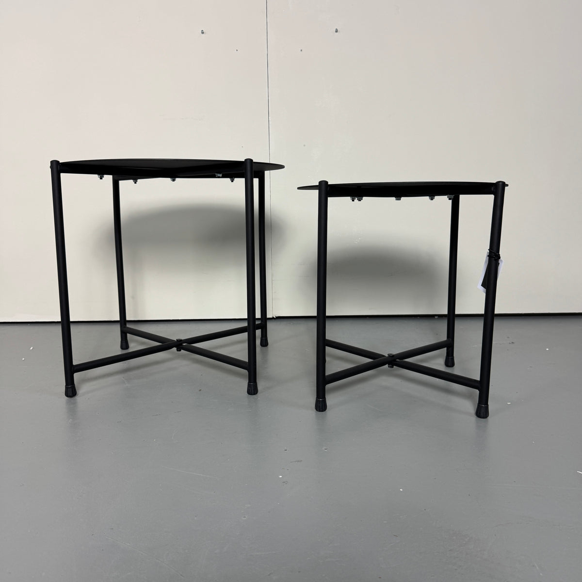 SAMPLE | Bijzettafels set van 2 | Zwart