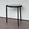 SAMPLE | Bijzettafel | Zwart/Marmer deco
