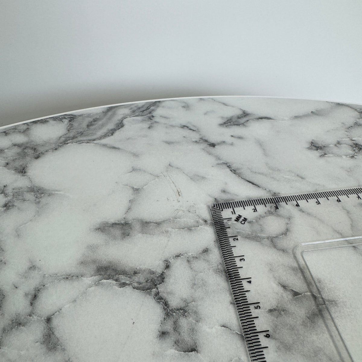 SAMPLE | Bijzettafel | Wit/Marmer deco