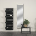 BILLY 4 Shoe cabinet - Black