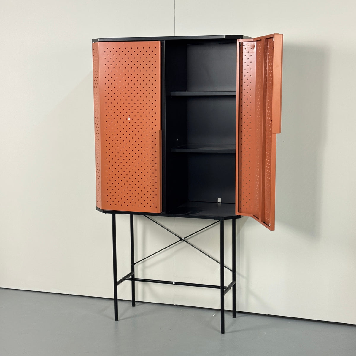 SAMPLE | China Cabinet | Orange/Black