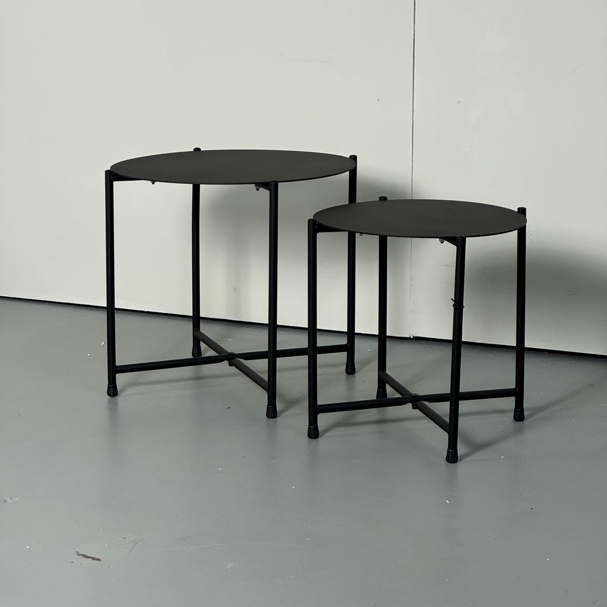 SAMPLE | Bijzettafels set van 2 | Zwart