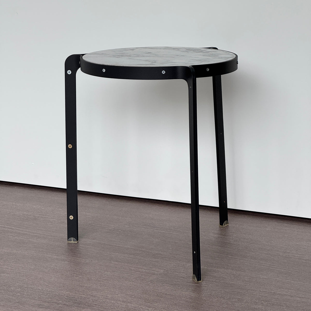 SAMPLE | Bijzettafel | Zwart/Marmer deco