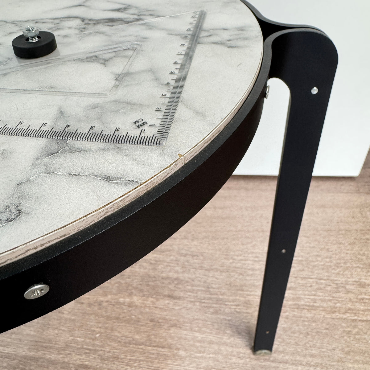SAMPLE | Bijzettafel | Zwart/Marmer deco