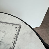 SAMPLE | Bijzettafel | Zwart/Marmer deco