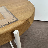 SAMPLE | Beistelltisch | Weiß/Eiche