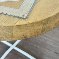 SAMPLE | Beistelltisch | Weiß/Eiche