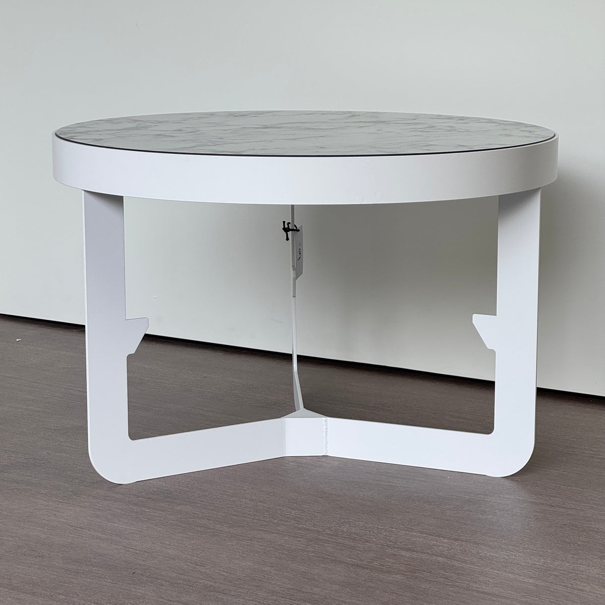 SAMPLE | Bijzettafel | Wit/Marmer deco