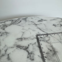 SAMPLE | Bijzettafel | Wit/Marmer deco