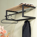 MARCO Wandgarderobe – Schwarz / Eiche