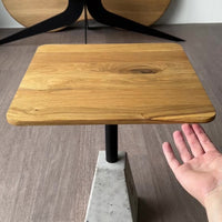 SAMPLE | Bijzettafel | Zwart/Beton/Eiken