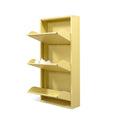 BILLY 3 Schuhschrank – Buttergelb