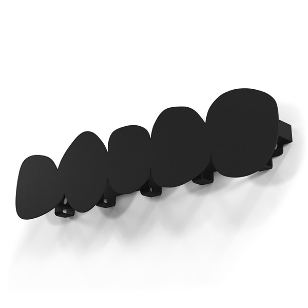 Product TUMULO medium Wall mounted coat rack - Black