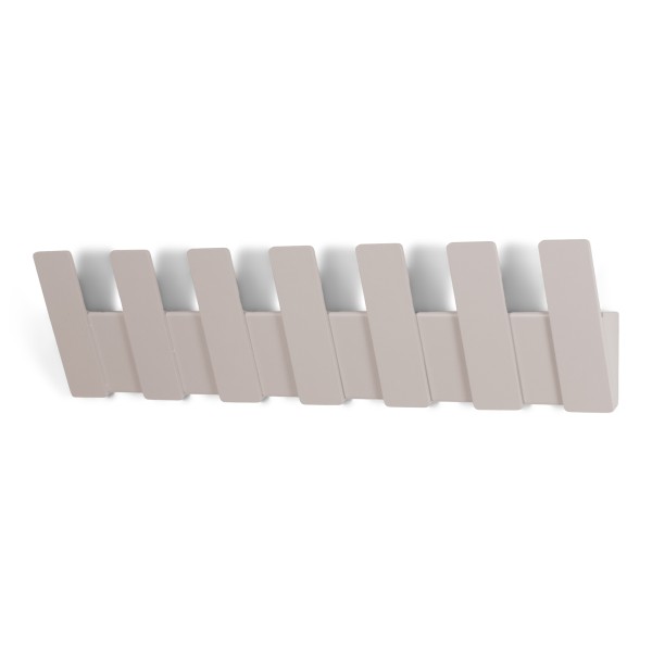 Product ANGLE 7 Wall coat rack - Silky Taupe