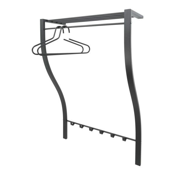 Product CARVE 1 Wall mounted coat rack - Black