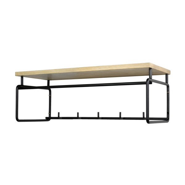 Product CLINT 3 Wall mounted coat rack - Black