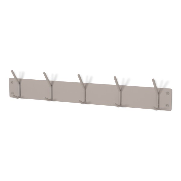 Product FUSION 5 Wall mounted coat rack - Silky Taupe