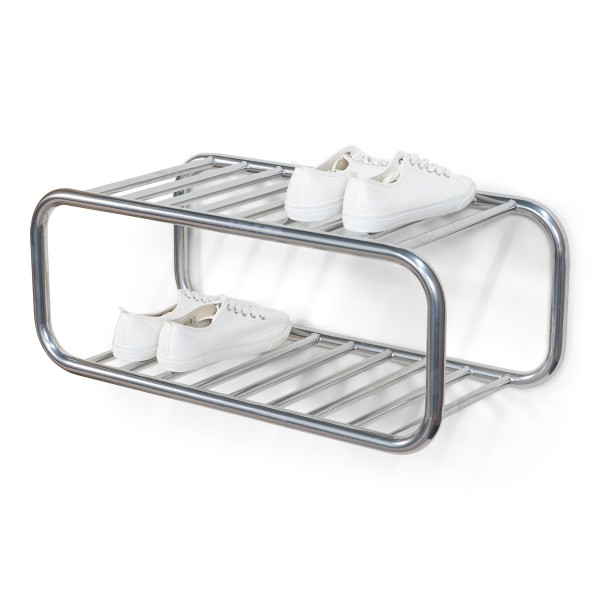 Product RETRO Shoe rack - Groovy Chrome