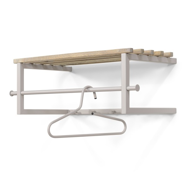 Product MARCO Wall mounted coat rack - Silky Taupe / Oak