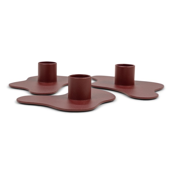 Product MELT Candle holder set of 3 - Burgundy