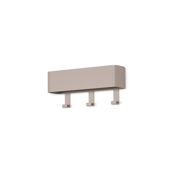 Product DAX PLAY 3 Wall mounted coat rack - Silky Taupe