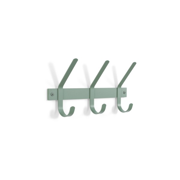 Product DEXTER 3 Wall mounted coat rack - Dusty Green