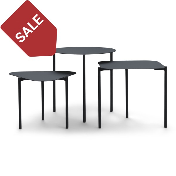 Product DO-RE-MI Side tables set of 3 - Black