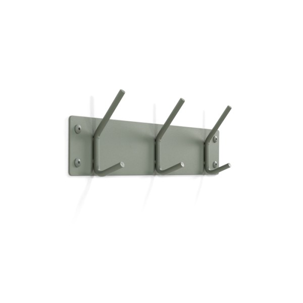 Product FUSION 3 Wall mounted coat rack - Dusty Green