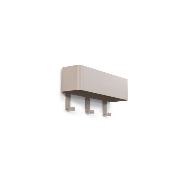Product DAX PLAY 3 Wall mounted coat rack - Silky Taupe