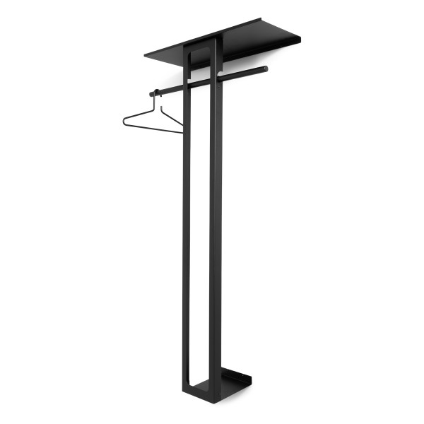 Product LUNO LARGE 70 Wandkapstok - Zwart