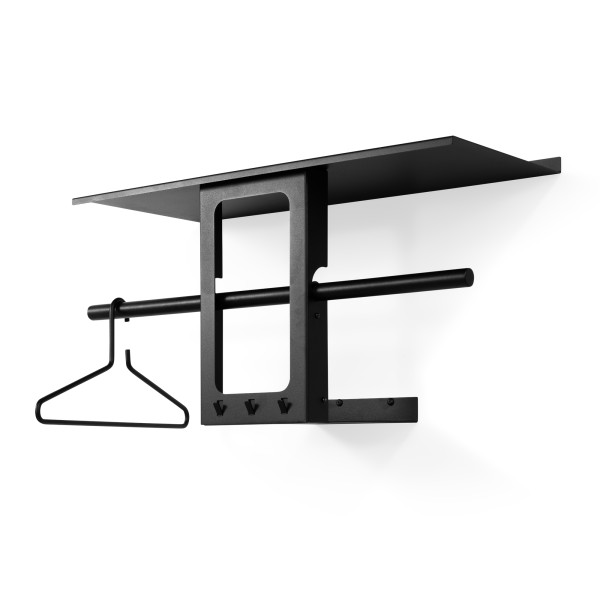 Product LUNO SMALL 70 Wandkapstok - Zwart