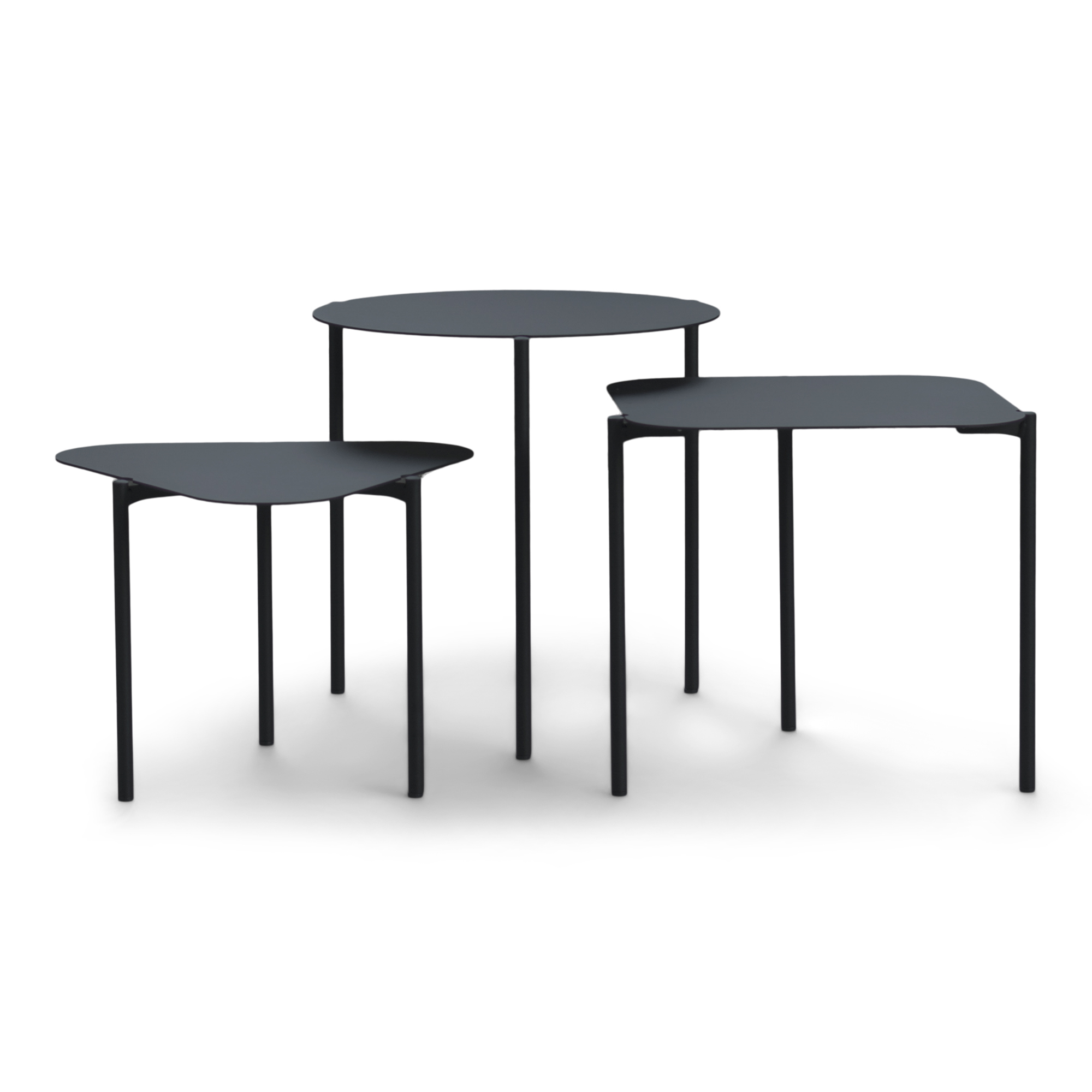 DO-RE-MI Side tables set of 3 - Black_3