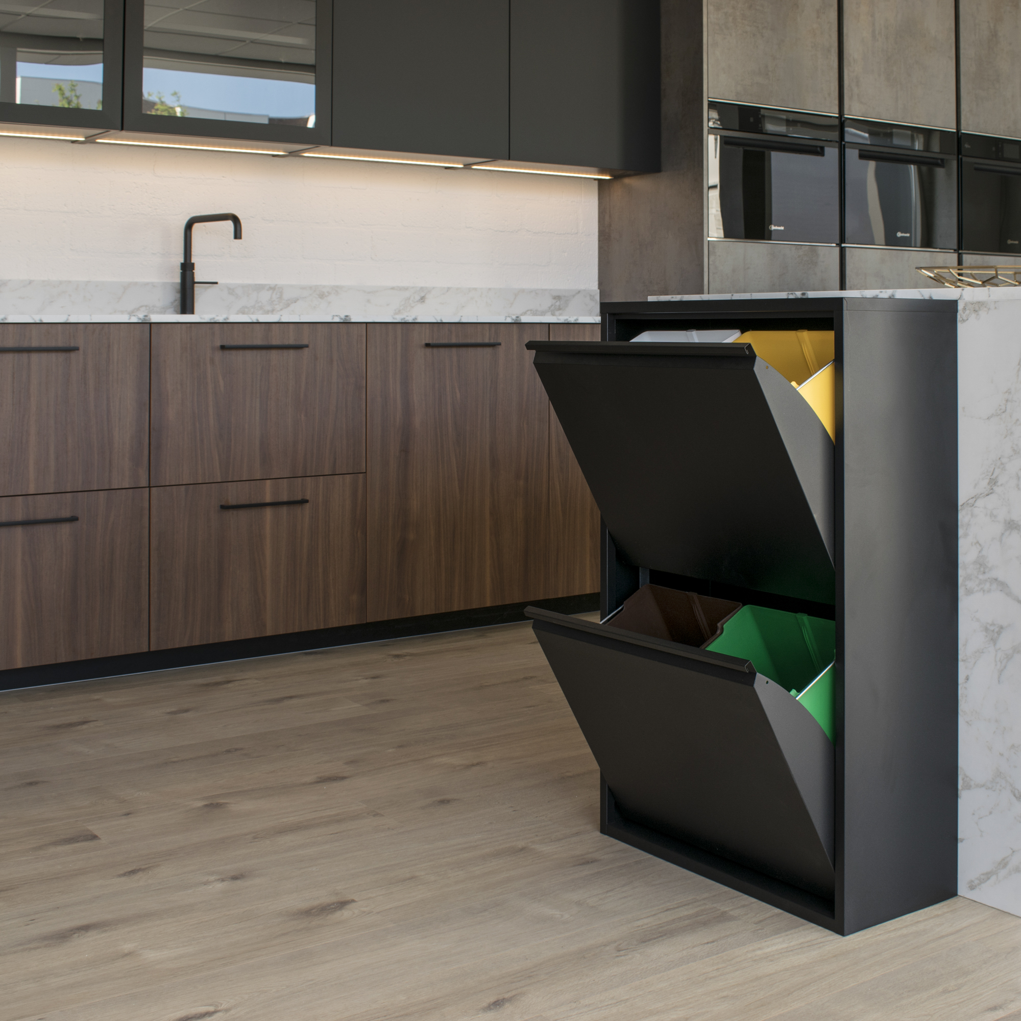 GIGI 4 Waste Separator - Black  - 74 Liters_1