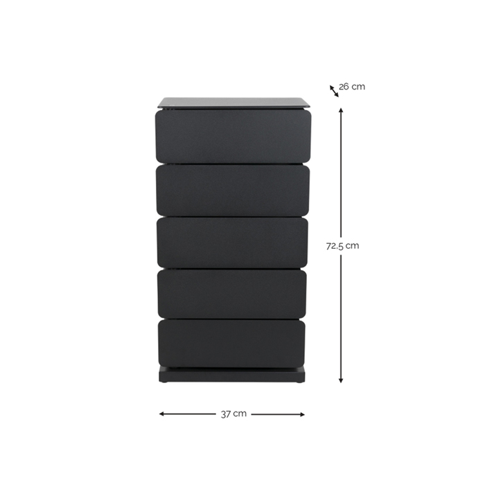 JOEY 5 Dresser - Black_8