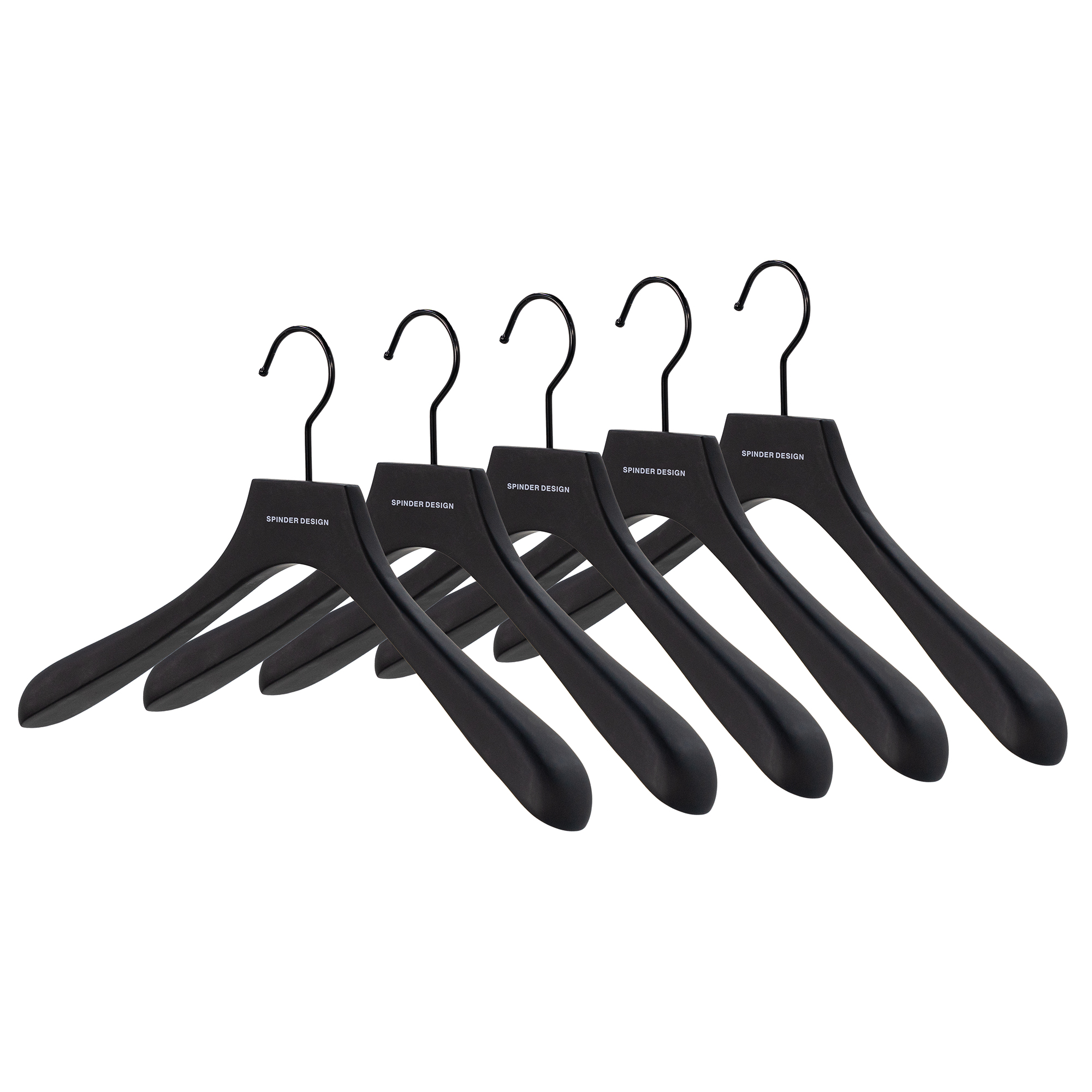 LOTUS Kledinghangers (set van 5 stuks) - Zwart_4