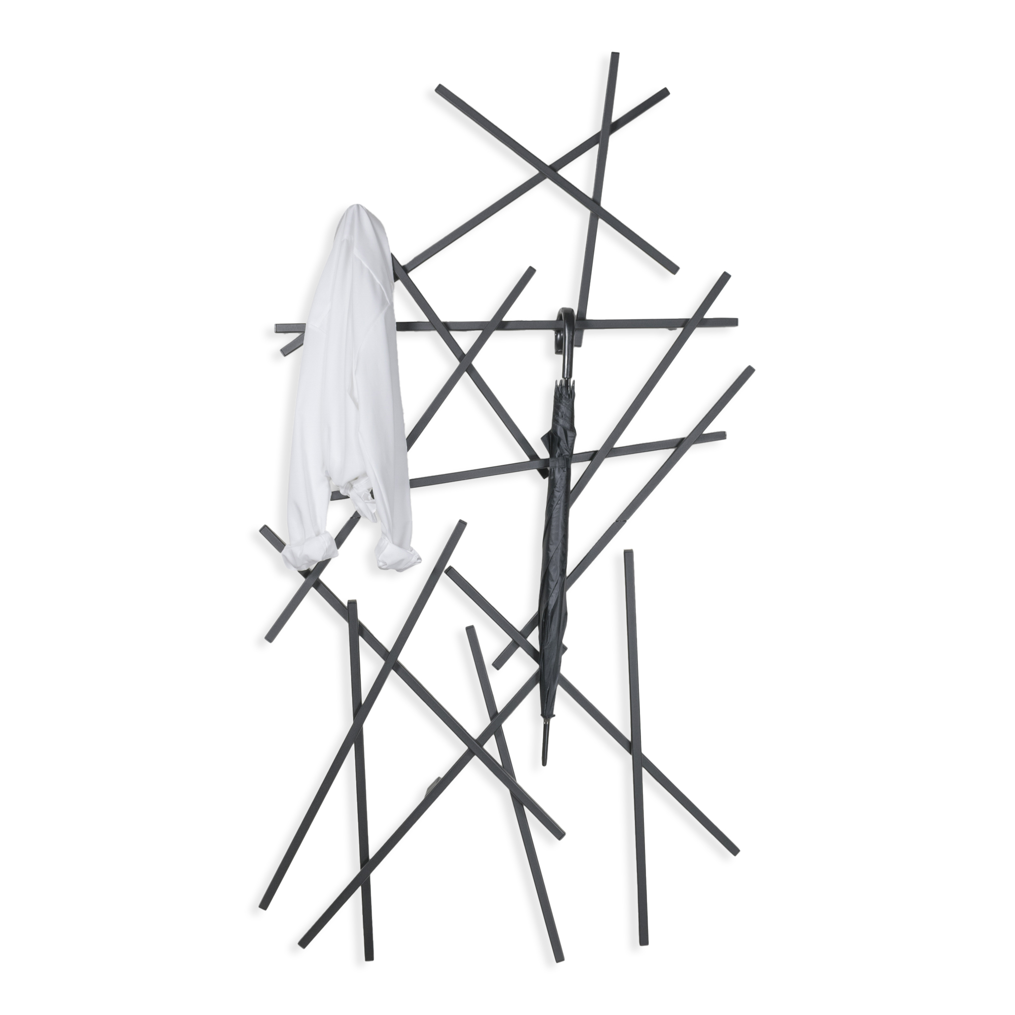 MATCHES LARGE Wall mounted coat rack - Black_3