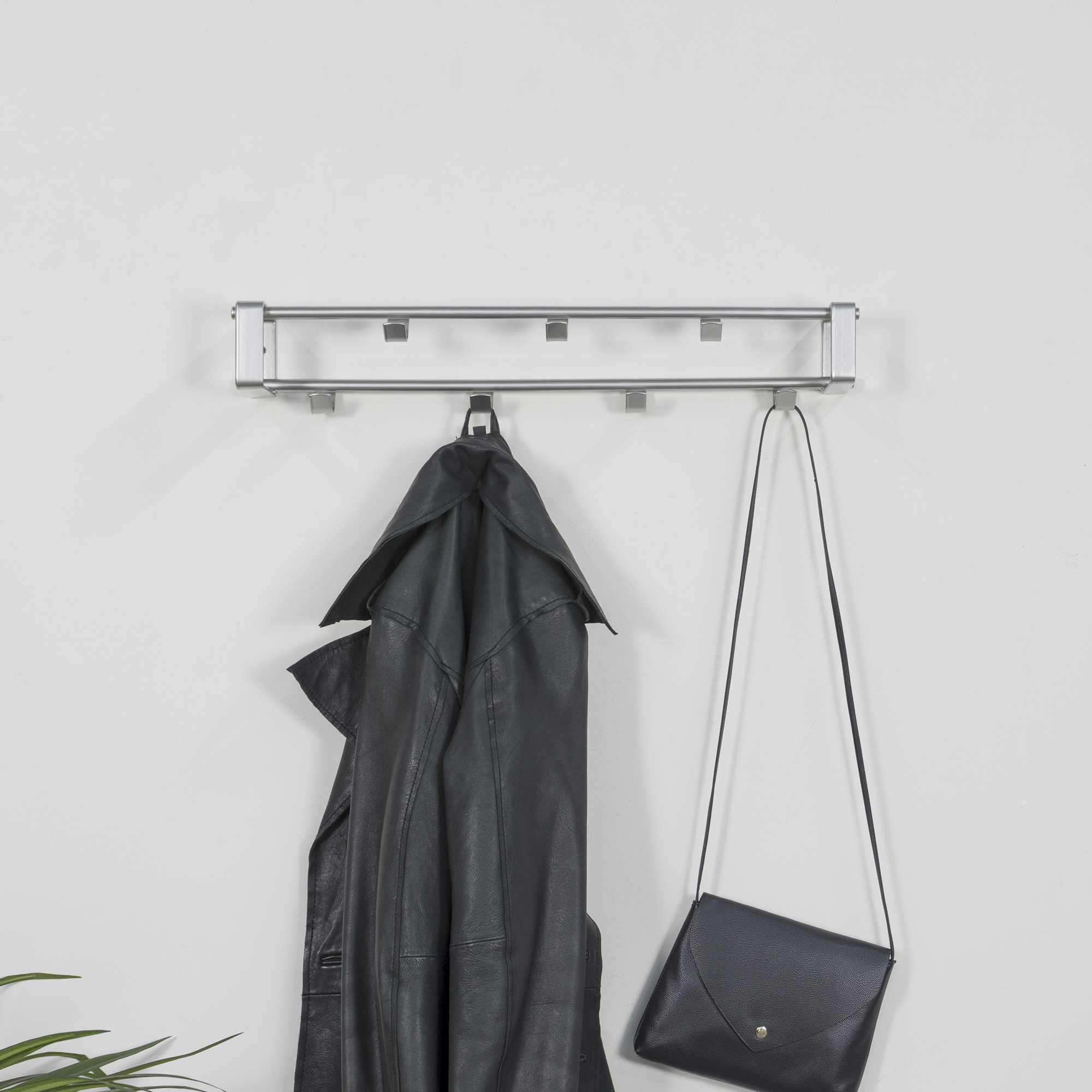 REX 1 Wall mounted coat rack - Nickel_1