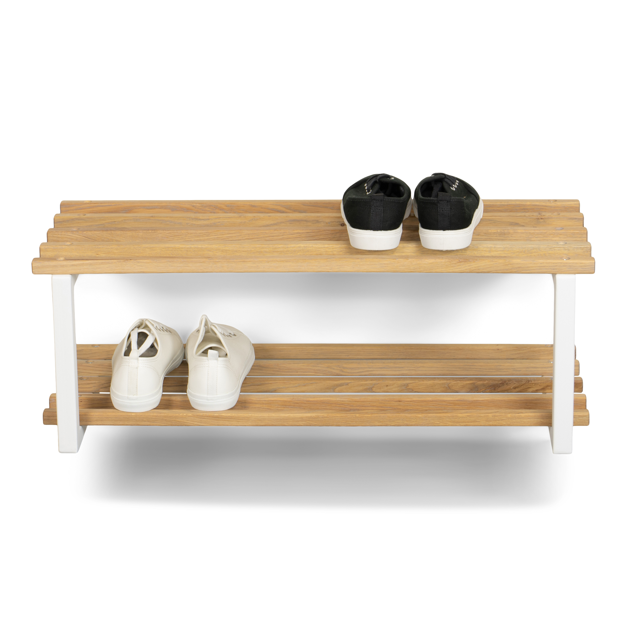 RIZZOLI / MARCO Shoe rack - White / Oak_4