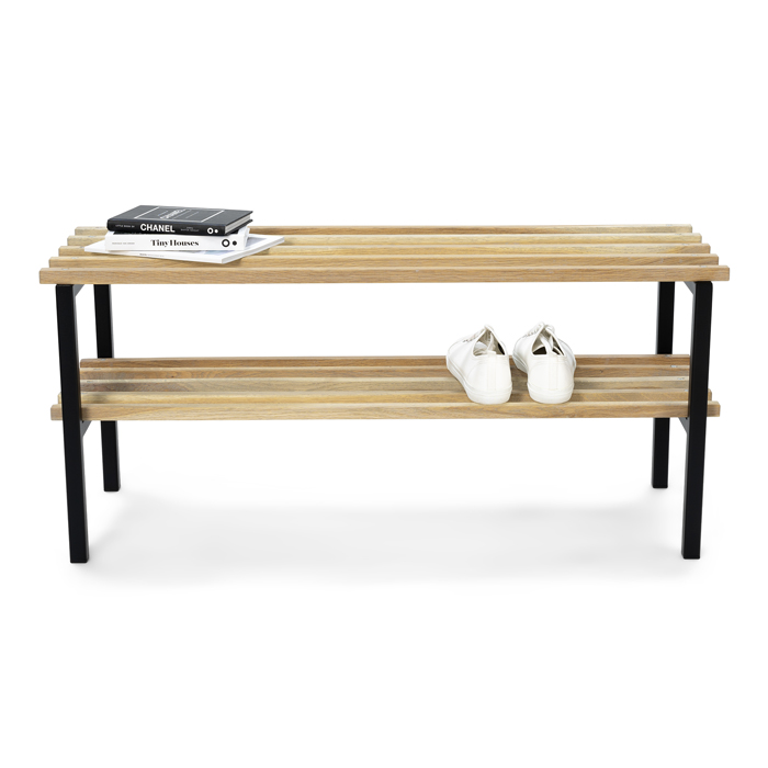 RIZZO BENCH Hall bench - Black / Oak_4