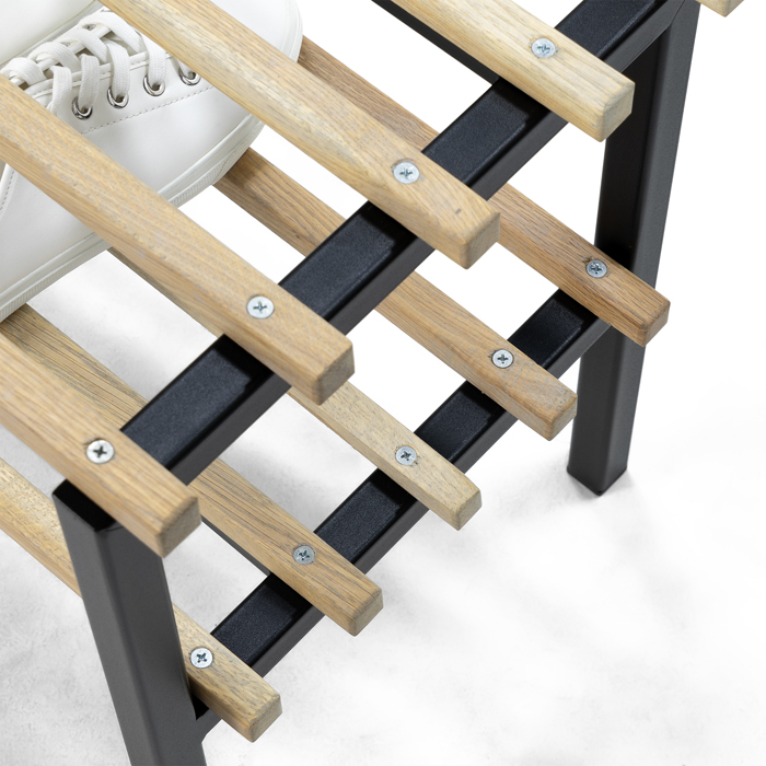 RIZZO BENCH Hall bench - Black / Oak_6