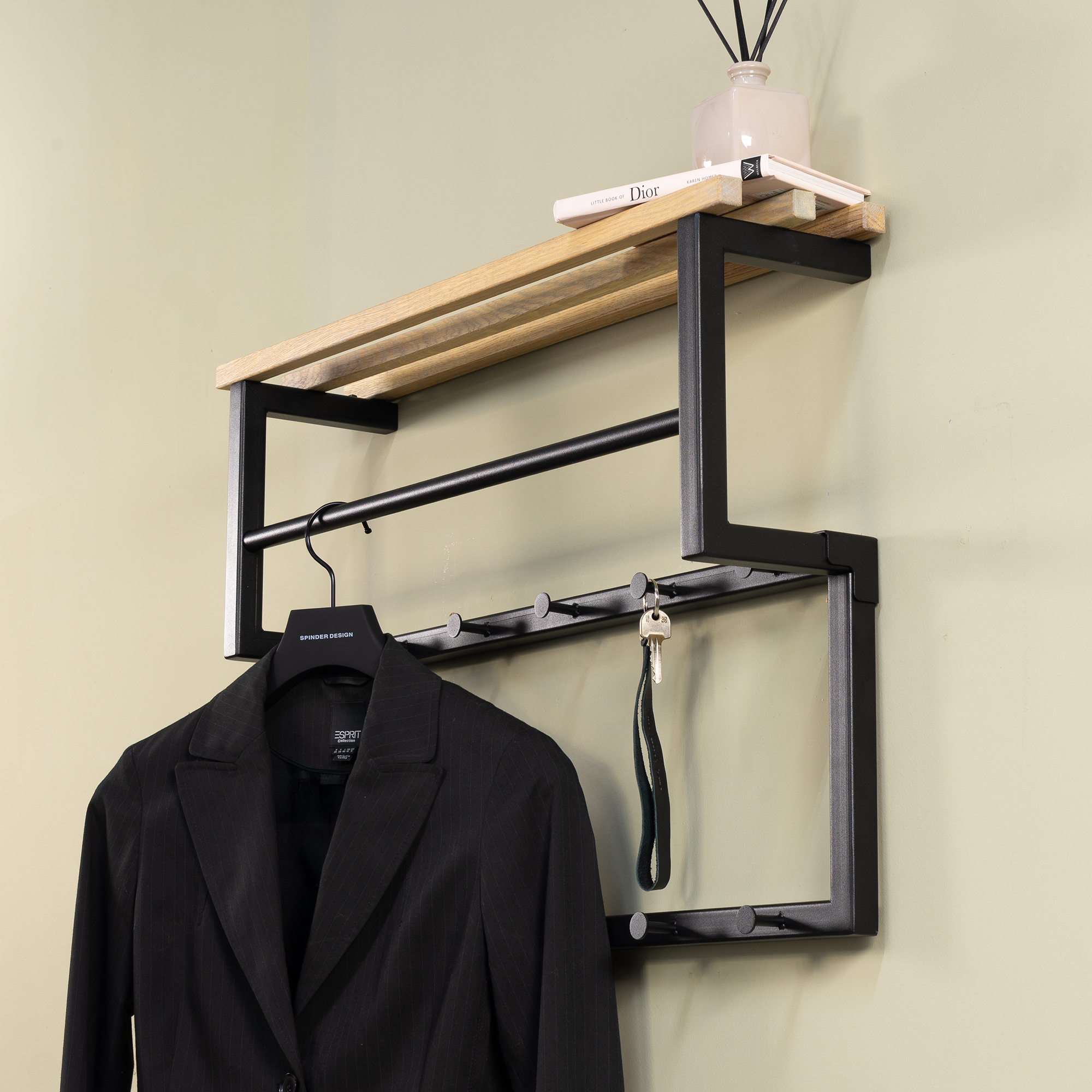 RIZZOLI XS Wandkapstok - Zwart_10