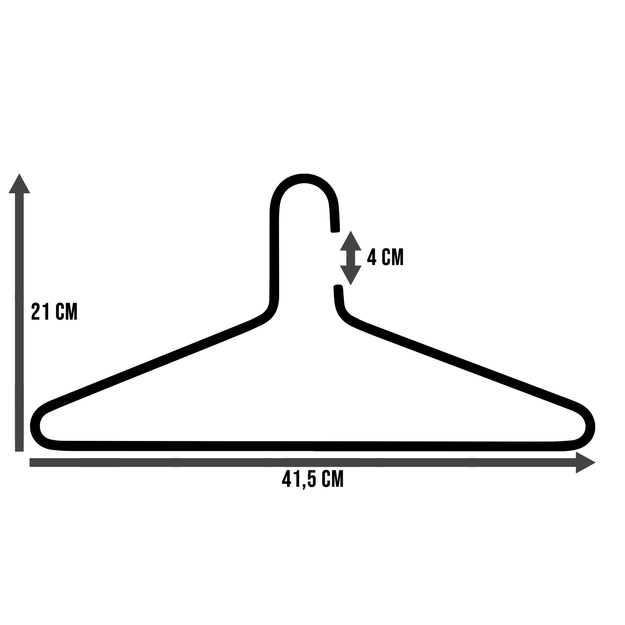 SENZA 6 Coat hangers (set of 3 pieces) - Black_5