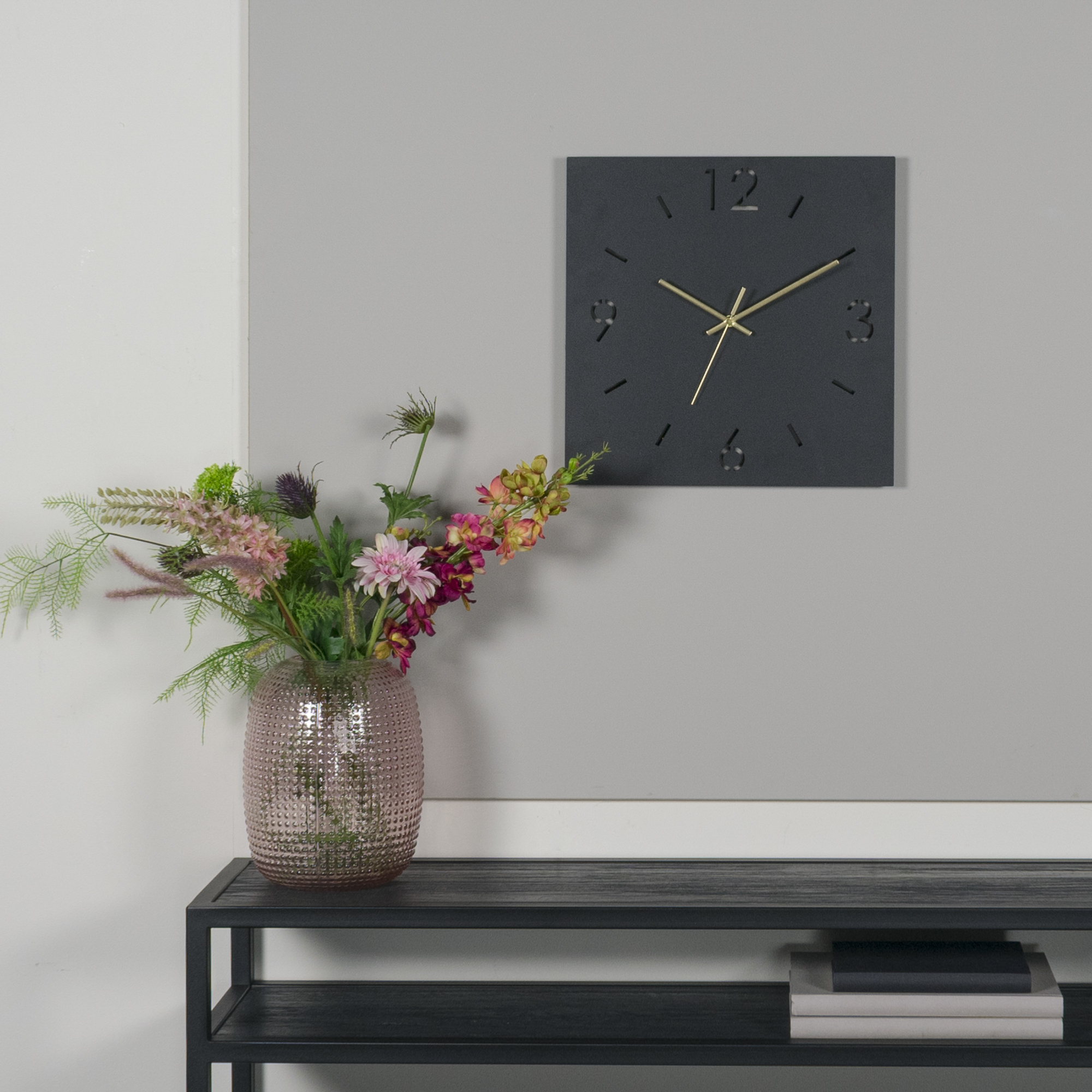 TIME 40 x 40 Clock - Black_1