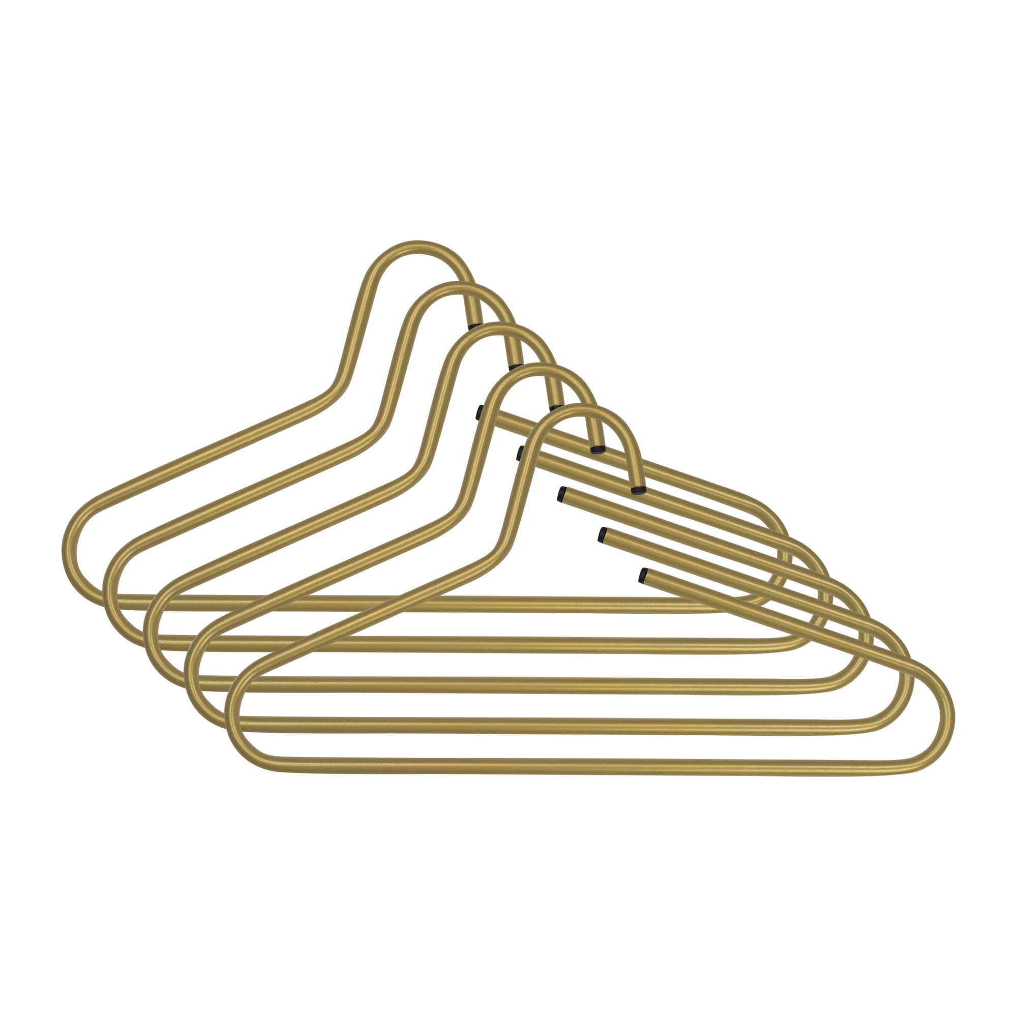VICTORIE Coat hangers (set of 5 pieces) - Gold_4