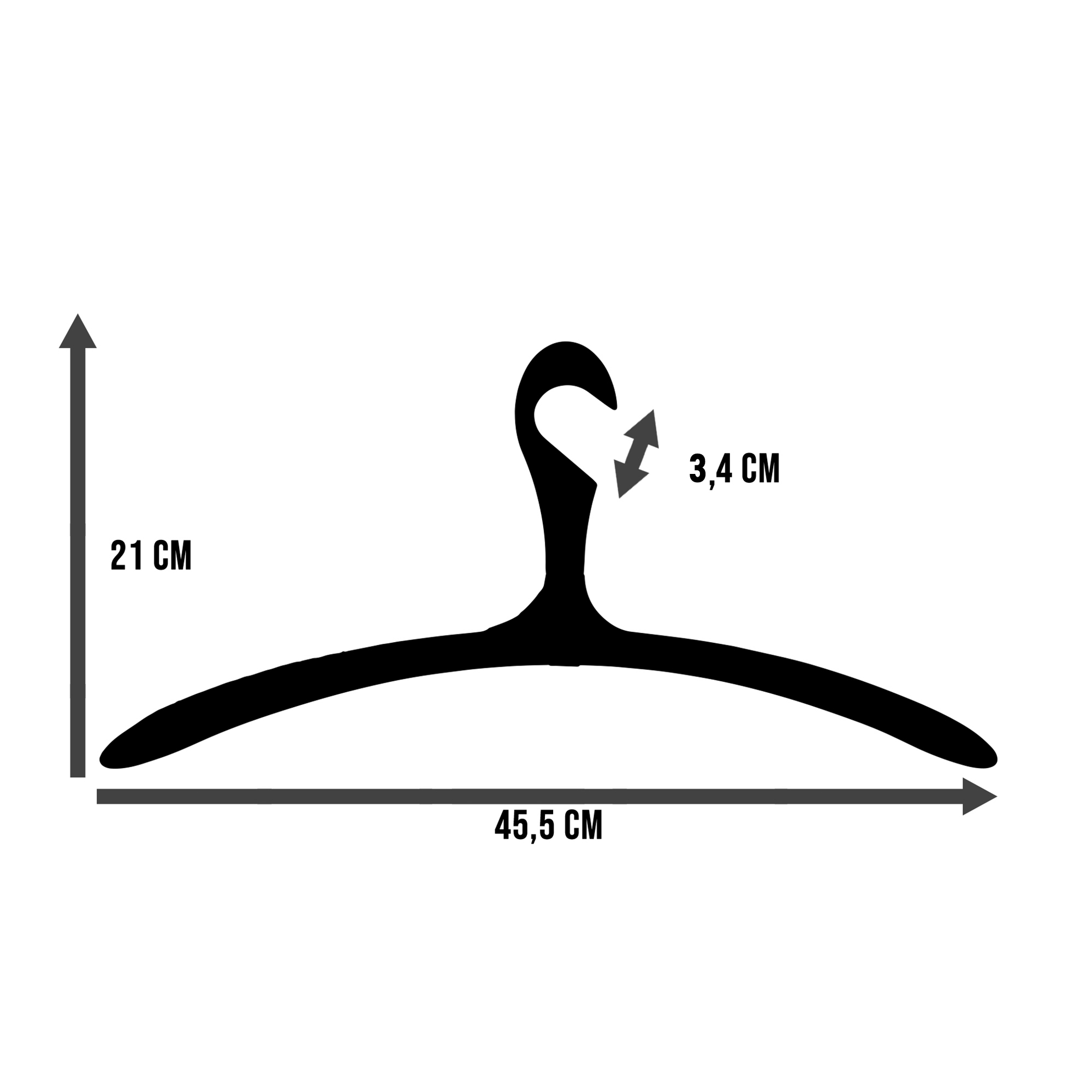 ARX Clothes hangers (set of 5) - Black_6