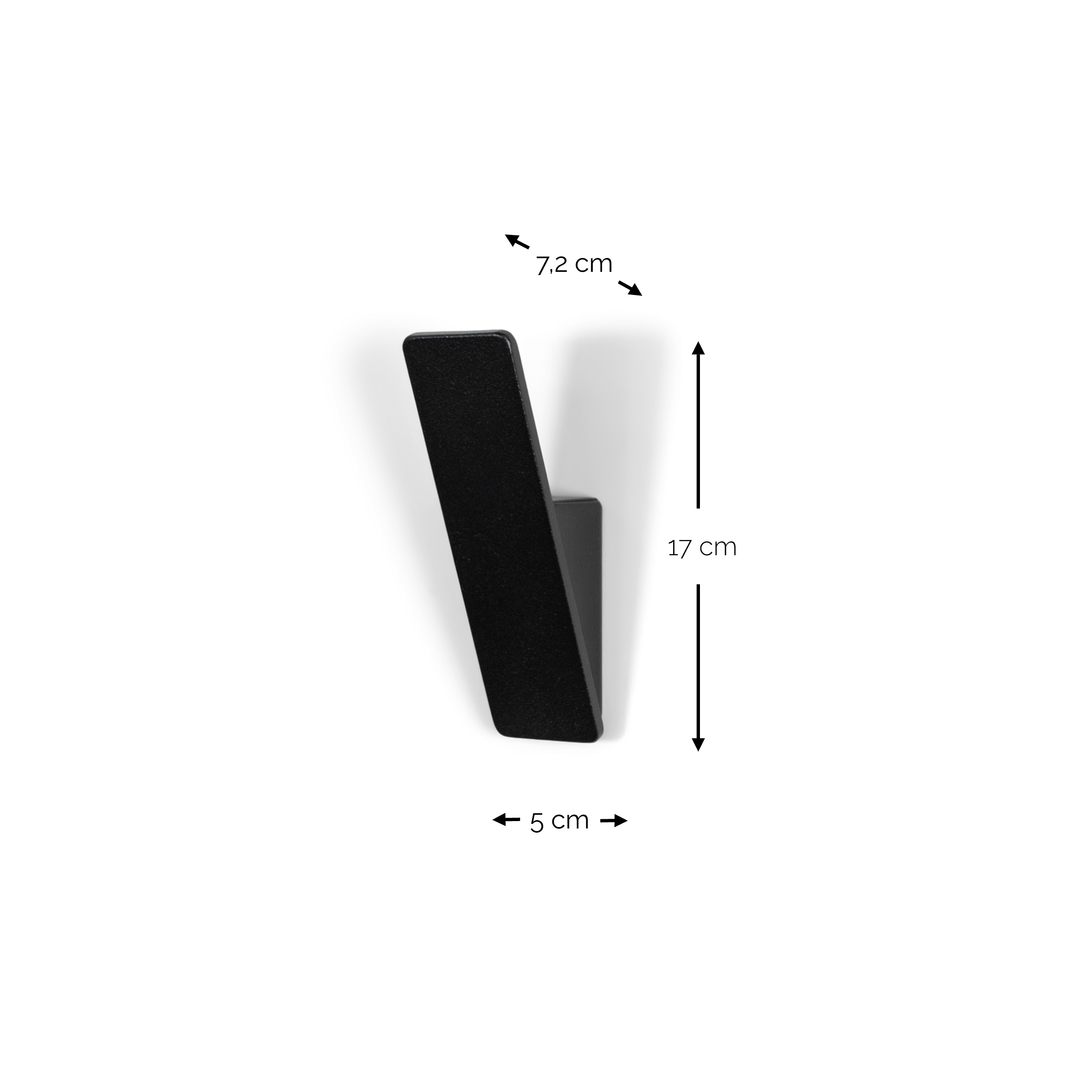ANGLE 1 Wall hook - Black_5