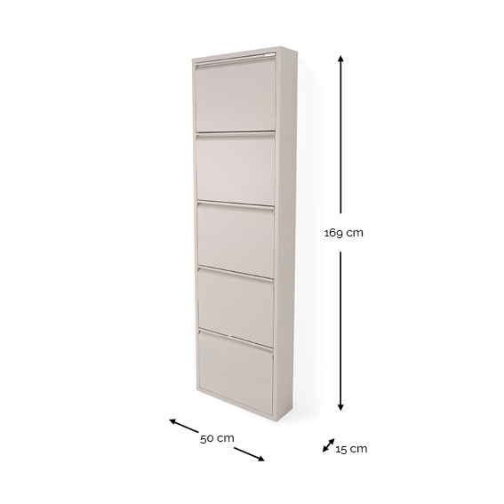 BILLY 5 Schoenenkast - Silky Taupe_7