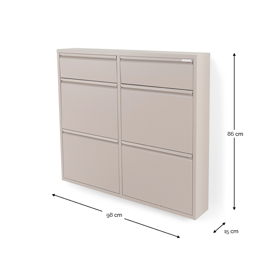 BILLY 6 Schoenenkast - Silky Taupe_6